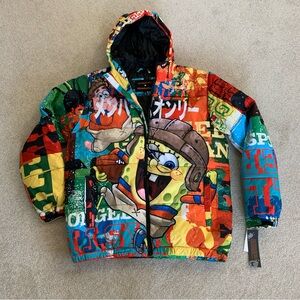 members only x nickelodeon Sponge Bob Winter jacket Men’s Size M